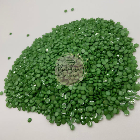 Forest Green - Opaque Jelly Resin Rhinestones