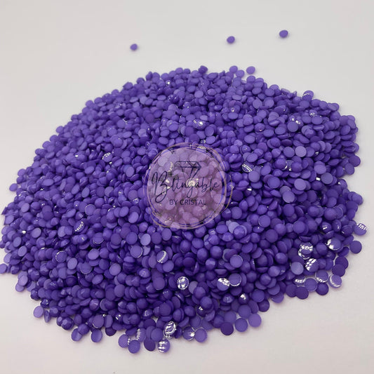 Dark Purple - Opaque Jelly Resin Rhinestones