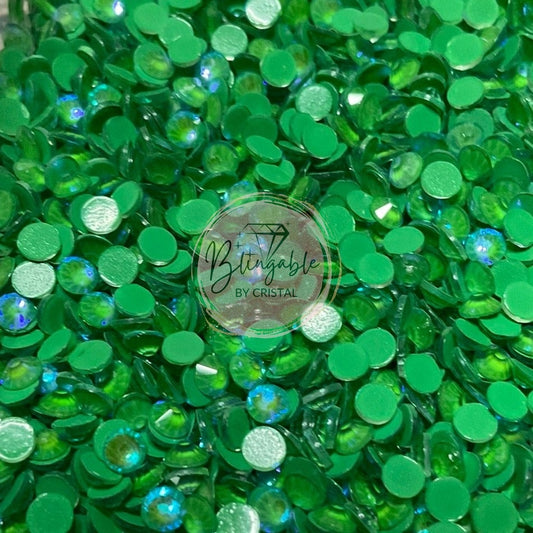 Emerald Luminous - Glass Flatback Rhinestones