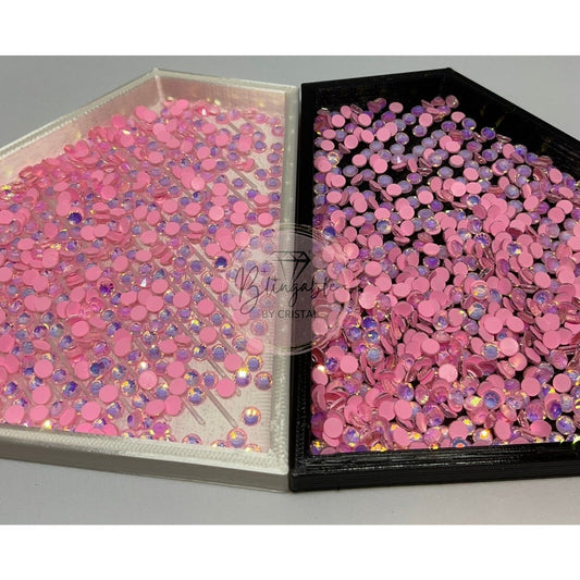 Light Pink Opal Luminous - Glass Flatback Rhinestones