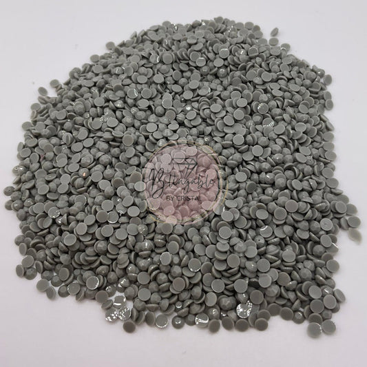 Gray - Opaque Jelly Resin Rhinestones