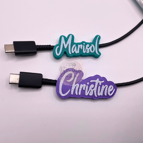Personalized Charger Cable Tag