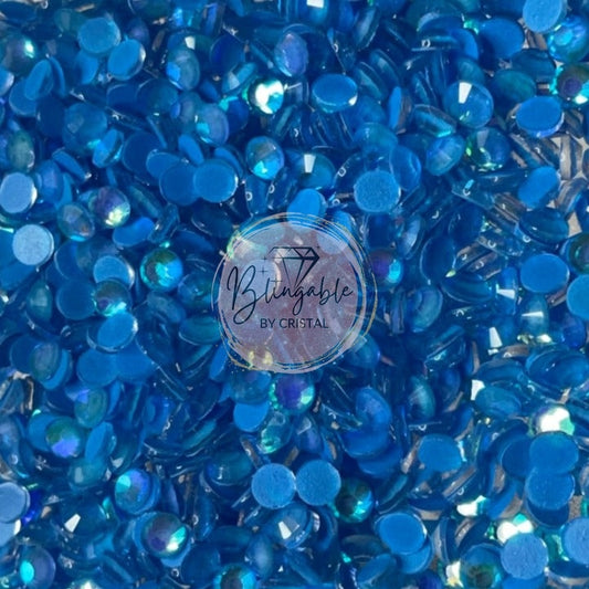 Sapphire Luminous - Glass Flatback Rhinestones
