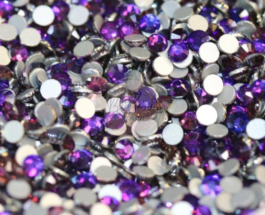Purple Velvet - Glass Flatback Rhinestones